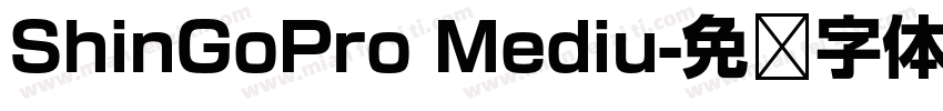 ShinGoPro Mediu字体转换
